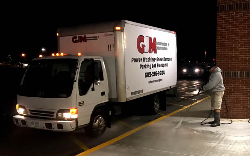 GJM Construction & Maintenance specializes in MA & NH power pressure washing maintenance